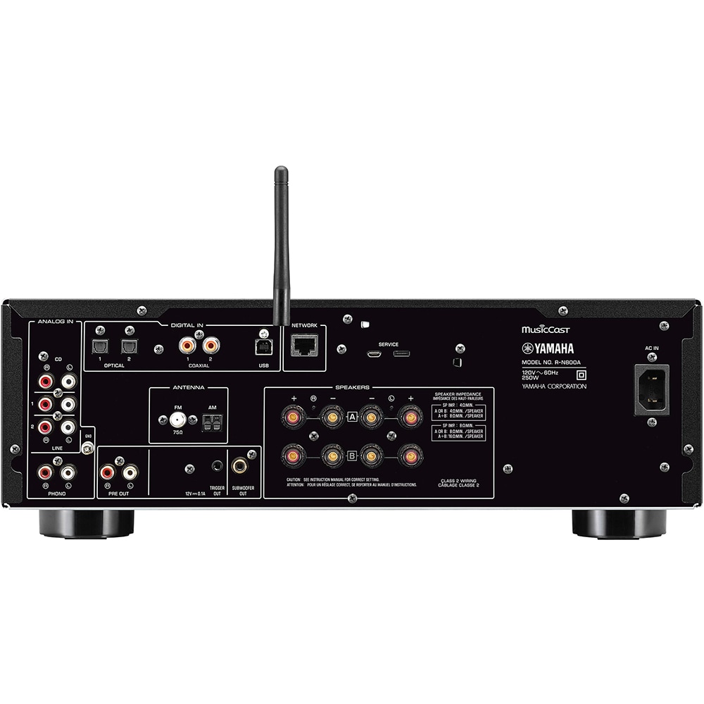 Receiver AV YAMAHA R-N800A, 100W, Wi-Fi, Bluetooth, argintiu