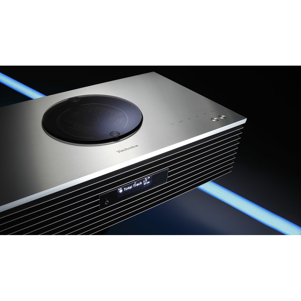 Sistem audio TECHNICS SC-C65EG-S Ottava, 100W, Bluetooth, USB, CD, Radio FM, argintiu