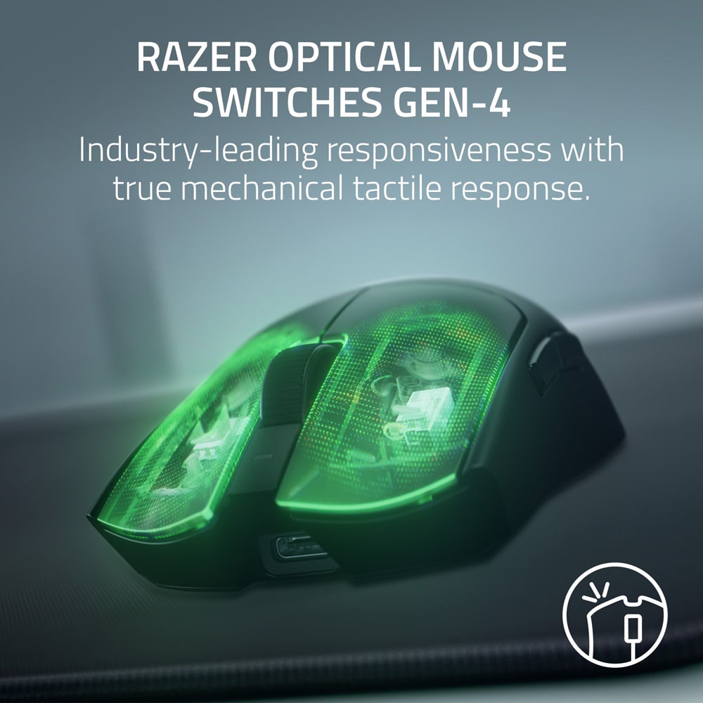Mouse Gaming Wireless RAZER Viper V4 Pro, 50000 dpi, negru