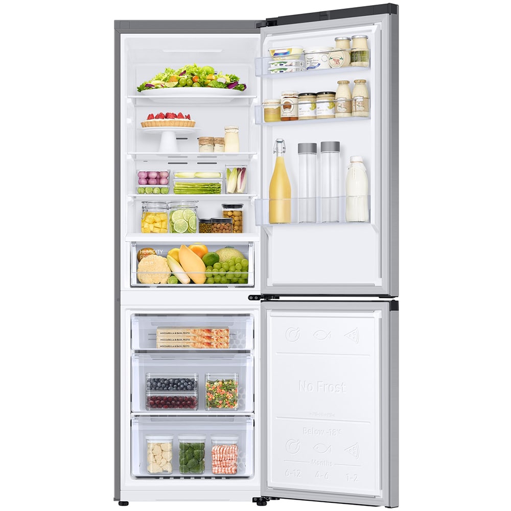 Combina frigorifica SAMSUNG RB34C600DSA/EF, No Frost, 344 l, H 185.3 cm, Clasa D, Wi-Fi, argintiu