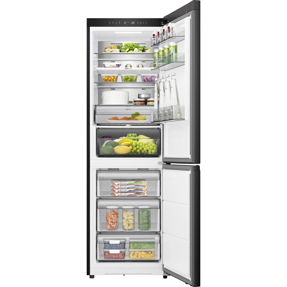 Combina frigorifica HISENSE RB3K330SAFC, Total No Frost, 330 l, H 185.6 cm, Clasa C, Wi-Fi, negru