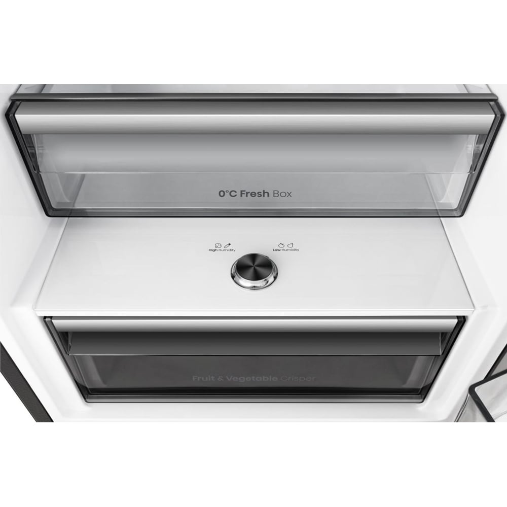 Combina frigorifica HISENSE RB3K330SAFC, Total No Frost, 330 l, H 185.6 cm, Clasa C, Wi-Fi, negru