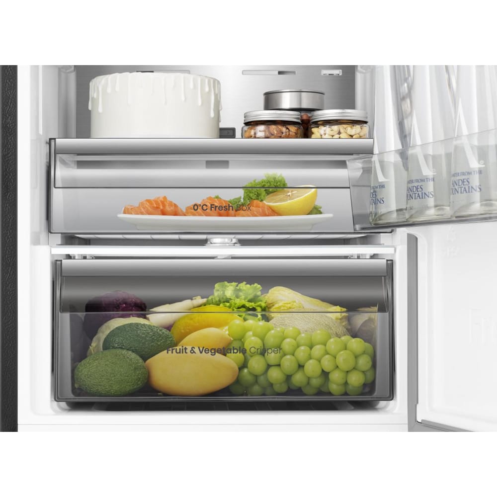 Combina frigorifica HISENSE RB3K330SAFC, Total No Frost, 330 l, H 185.6 cm, Clasa C, Wi-Fi, negru