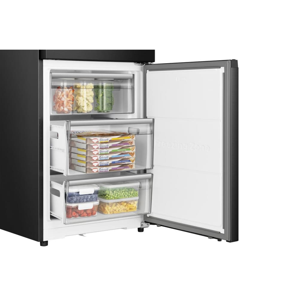 Combina frigorifica HISENSE RB3K330SAFC, Total No Frost, 330 l, H 185.6 cm, Clasa C, Wi-Fi, negru