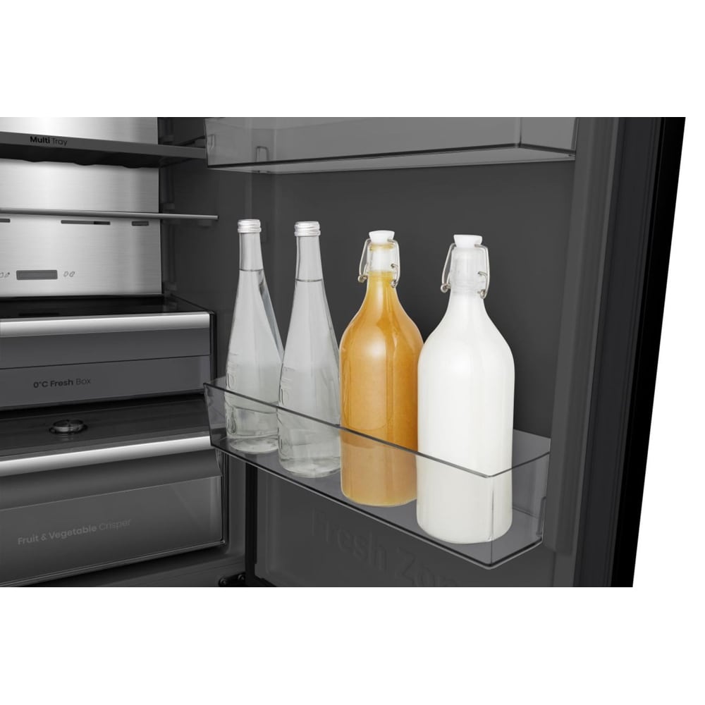 Combina frigorifica HISENSE RB5K330GSFC, Total No Frost, 330 l, H 185.6 cm, Clasa C, Wi-Fi, negru