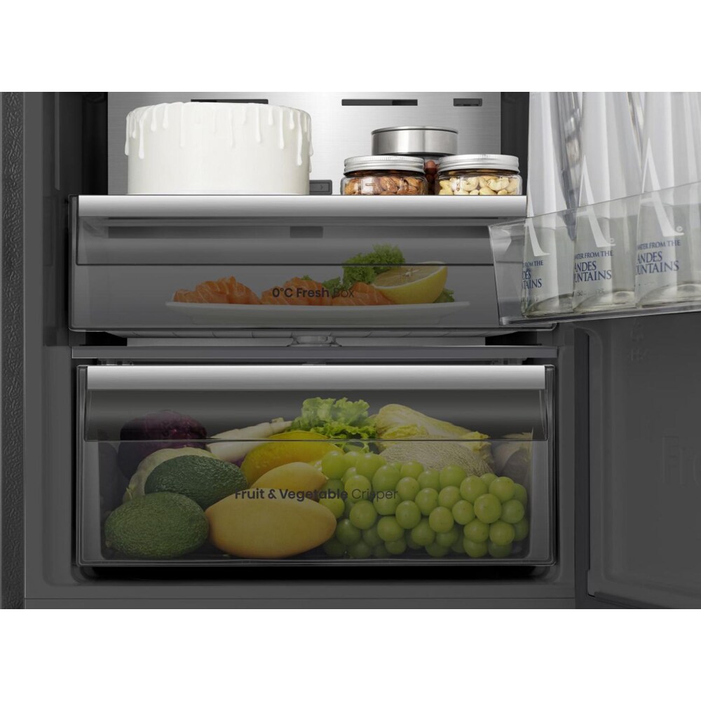 Combina frigorifica HISENSE RB5K330GSFC, Total No Frost, 330 l, H 185.6 cm, Clasa C, Wi-Fi, negru