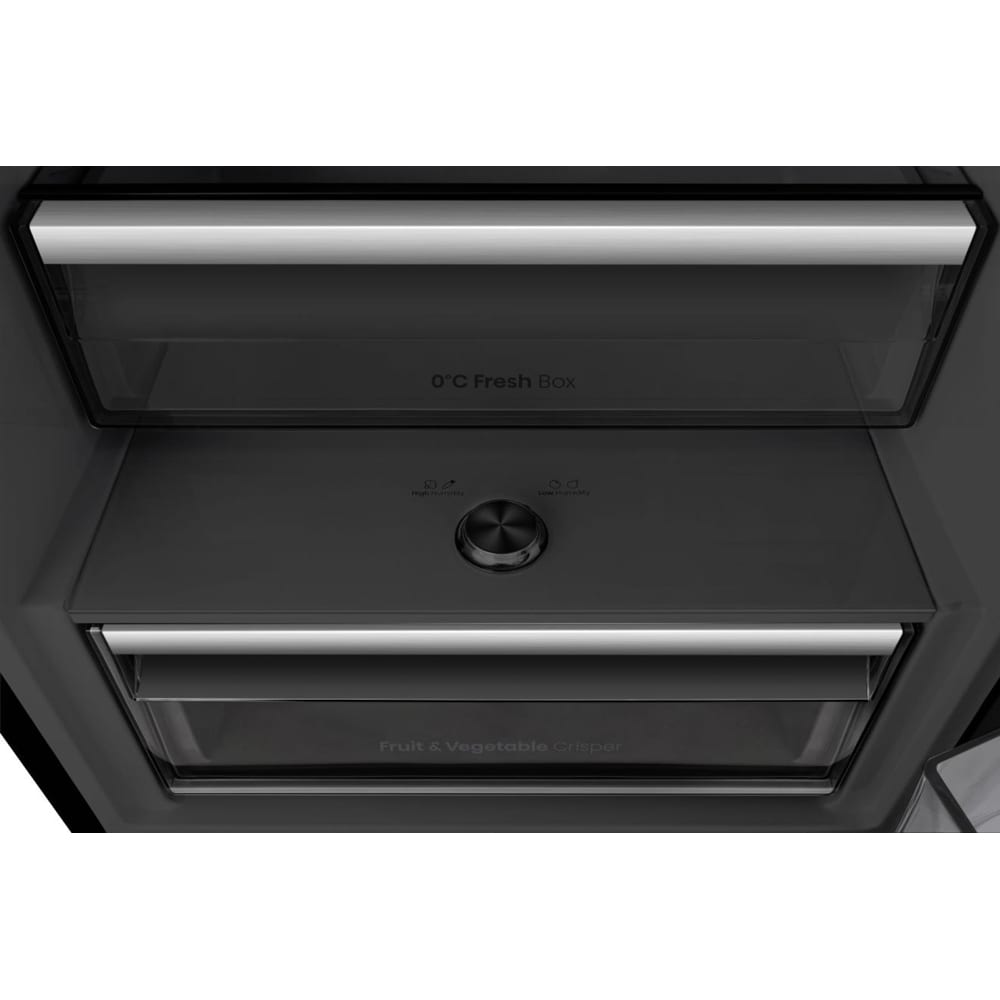 Combina frigorifica HISENSE RB5K330GSFC, Total No Frost, 330 l, H 185.6 cm, Clasa C, Wi-Fi, negru