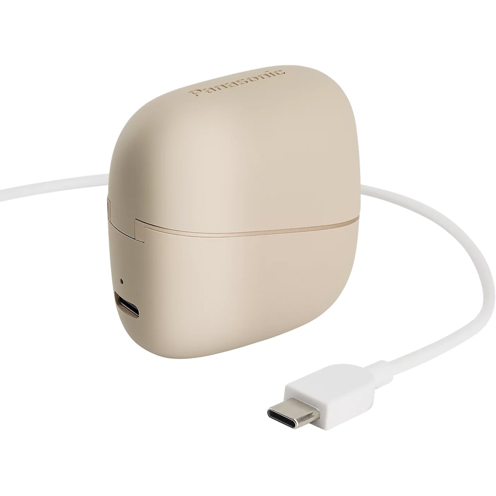 Casti PANASONIC RB-F10DE-C, True Wireless, Bluetooth, Open-ear, Microfon, bej