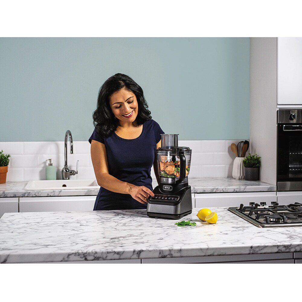 Robot de bucatarie NINJA Auto-IQ BN650EU, vas 2.1l, 850W, 2 trepte viteza, gri inchis-negru