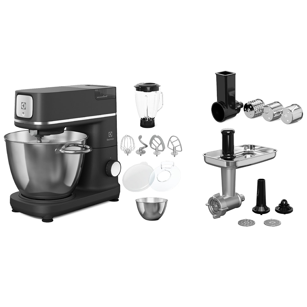 Robot de bucatarie ELECTROLUX Explore 6 E6KM1-8BPT, vas 6l, 1200W, 10 trepte viteza, negru-argintiu