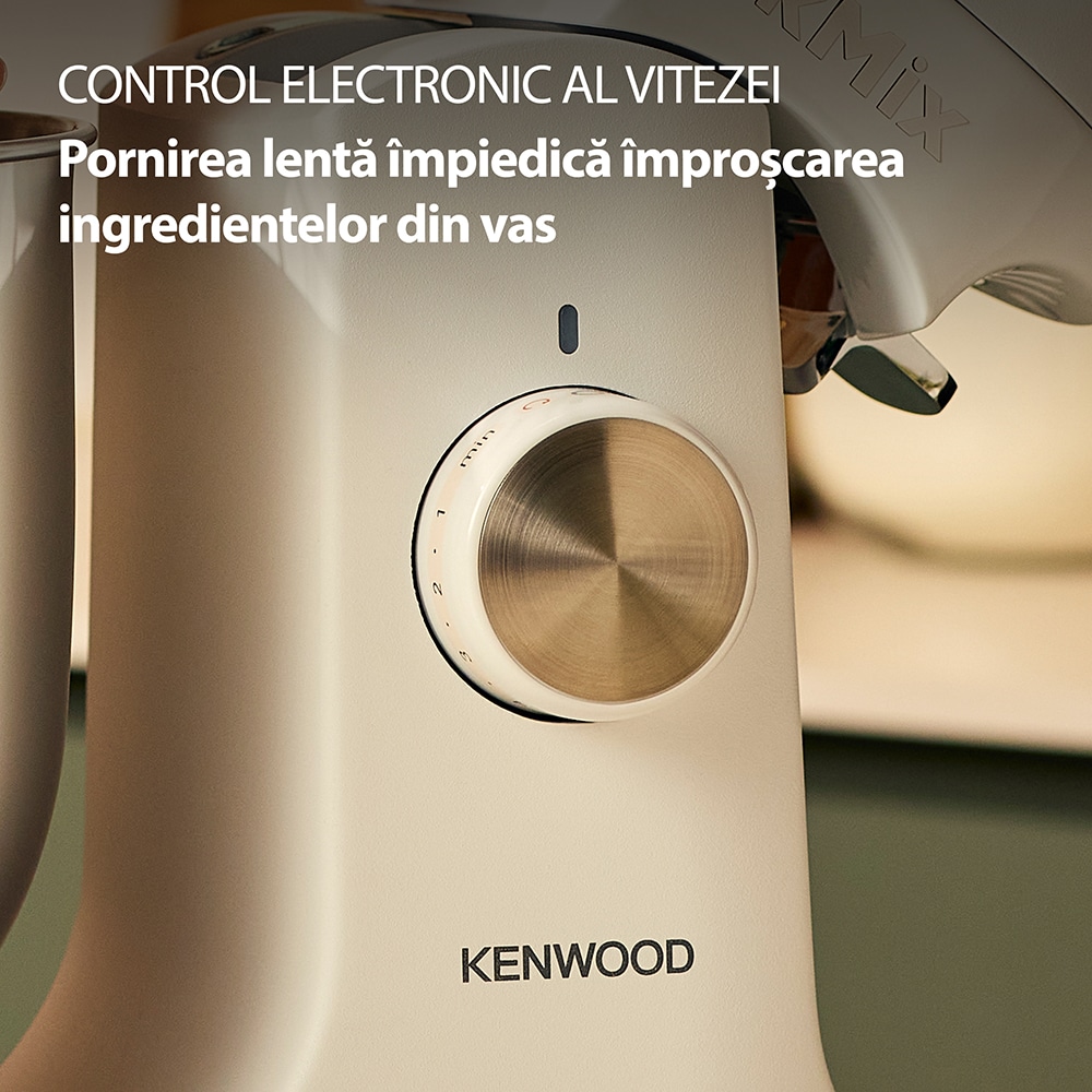 Robot de bucatarie KENWOOD kMiX KMX751AWH, vas 5l, 1000W, 6 trepte viteza, alb