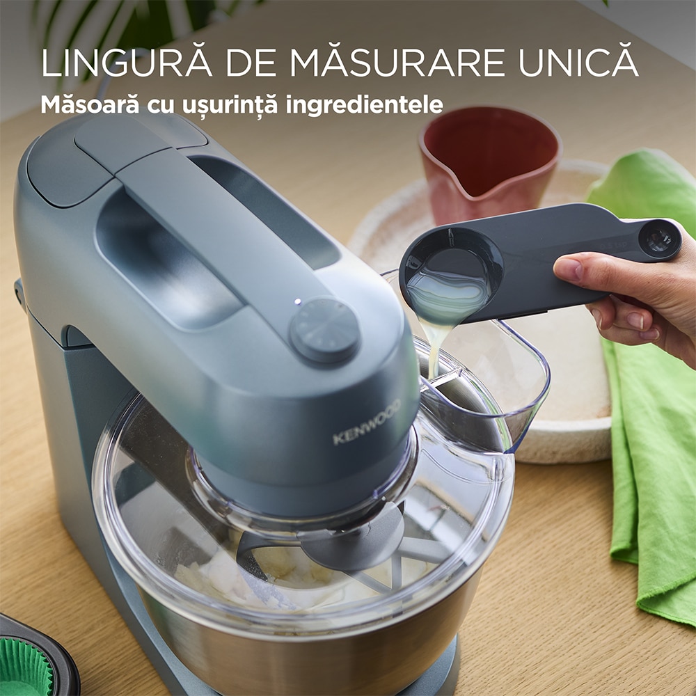 Robot de bucatarie KENWOOD Go KZM35.000GY, vas 4l, 800W, 6 trepte viteza, albastru