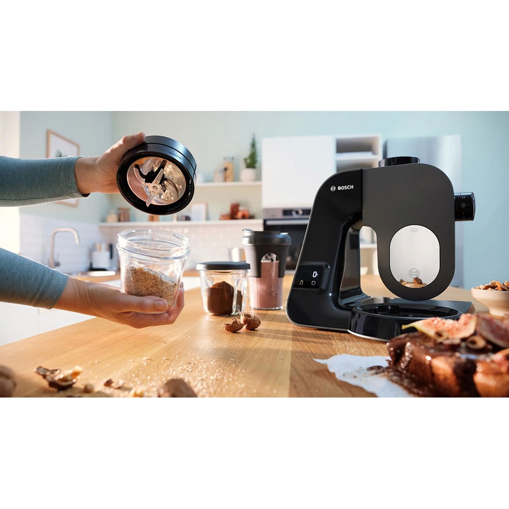 Robot de bucatarie BOSCH MUM5XC66, vas 3.9l, 100W, 7 trepte viteza, negru-argintiu