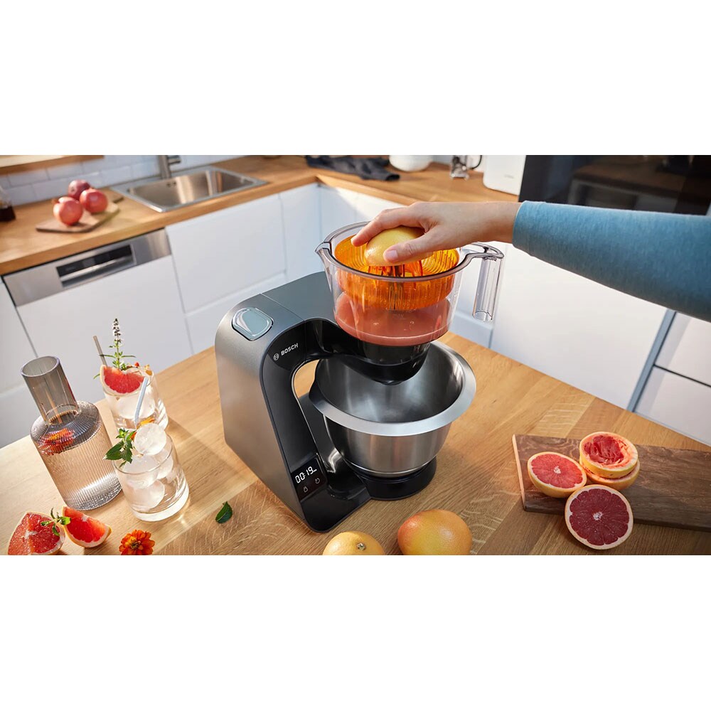 Robot de bucatarie BOSCH MUM5XC66, vas 3.9l, 100W, 7 trepte viteza, negru-argintiu