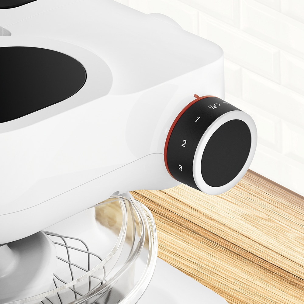Robot de bucatarie BOSCH Mum Seria 2 MUMS2TW00, vas 3.8l, 700W, 4 trepte viteza, alb-negru