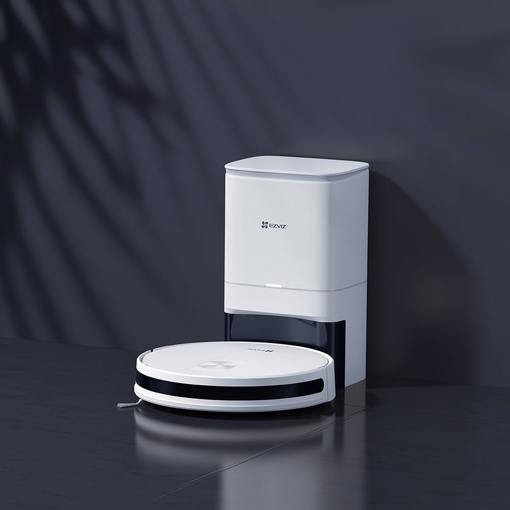 Aspirator robot EZVIZ RC3 PLUS, 0.55l, 14.4V, autonomie max 190 min, alb-negru