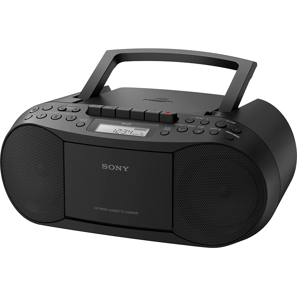 Radio CD portabil SONY CFDS-70B, FM, negru