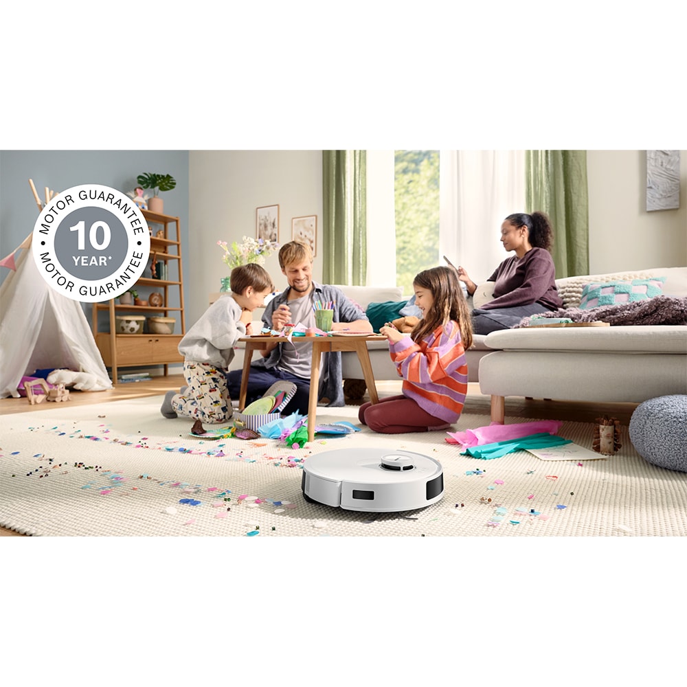 Aspirator robot BOSCH Spotless+ BCRD1W, 0.4l, 14.4V, autonomie max 160 min, Wi-Fi, functie mop, alb