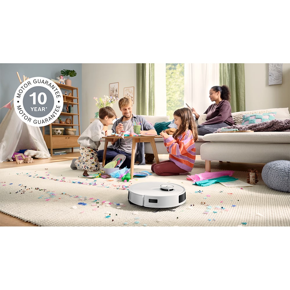 Aspirator robot BOSCH Spotless Advanced+ BCRD2W, 0.4l, 14.4V, autonomie max 160 min, Wi-Fi, functie mop, alb