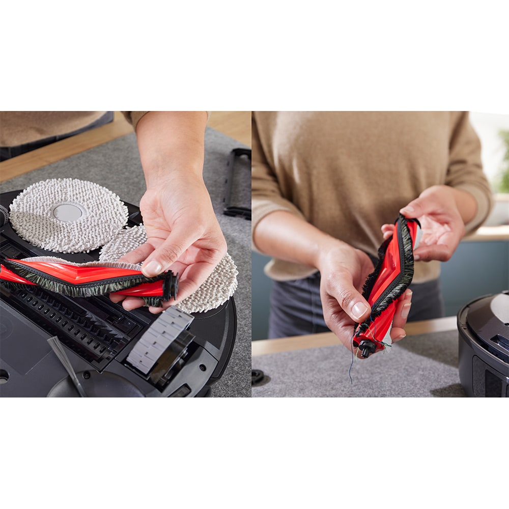 Aspirator robot BOSCH Spotless Max BCRDW3BAB, 0.27l, 14.V, autonomie max 160 min, Wi-Fi, functie mop rotativ, negru