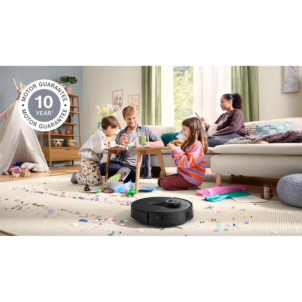 Aspirator robot BOSCH Spotless Max BCRDW3BAB, 0.27l, 14.V, autonomie max 160 min, Wi-Fi, functie mop rotativ, negru