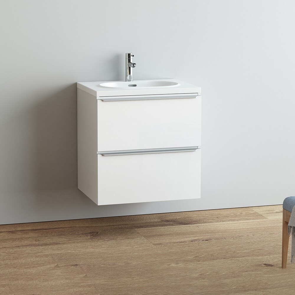 Lavoar incorporabil GoodHome Cavally, rasina, 60 x 45 cm, alb