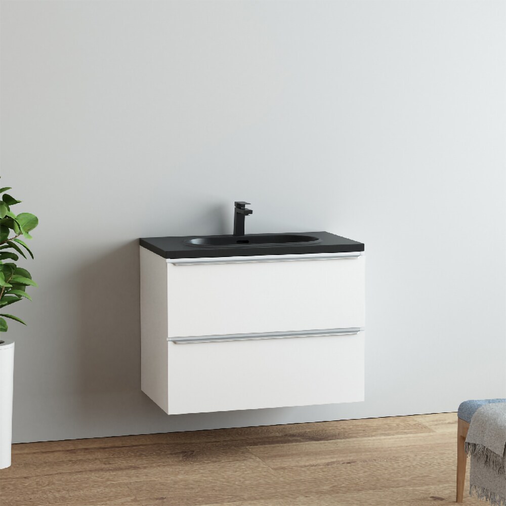 Lavoar incorporabil GoodHome Cavally, rasina, 80 x 45 cm, negru