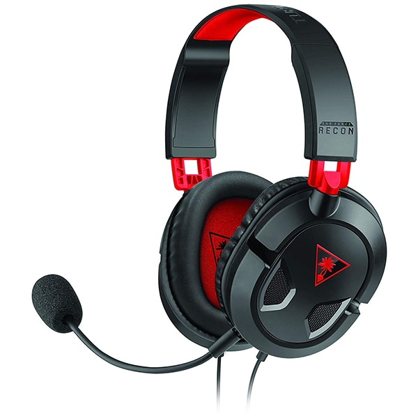 Casti Gaming TURTLE BEACH Recon 50, multiplatforma, 3.5mm, negru-rosu