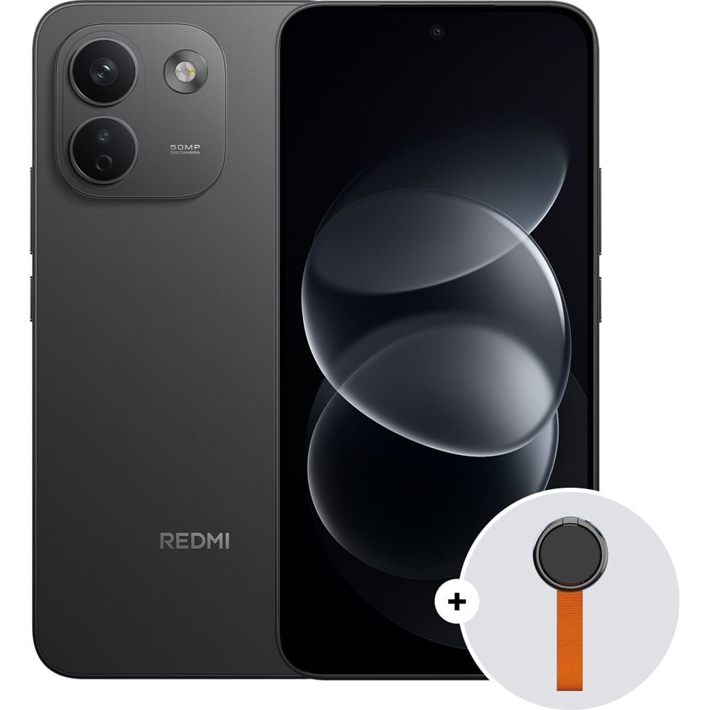 Telefon XIAOMI Redmi Note 17 Pro Max 5G, 256GB, 8GB RAM, Dual SIM, Black + Woven Strap Ring Stand