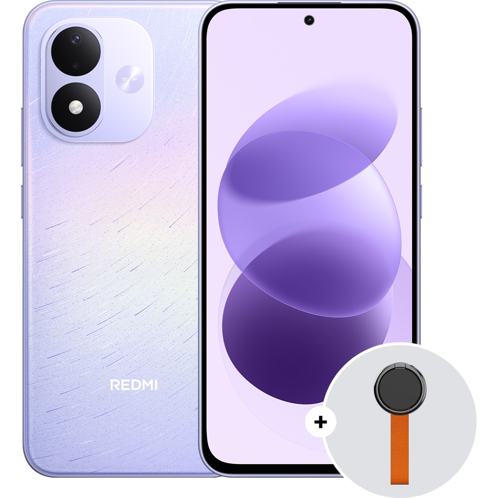 Telefon XIAOMI Redmi Note 17, 256GB, 6GB RAM, Dual SIM, Purple + Woven Strap Ring Stand