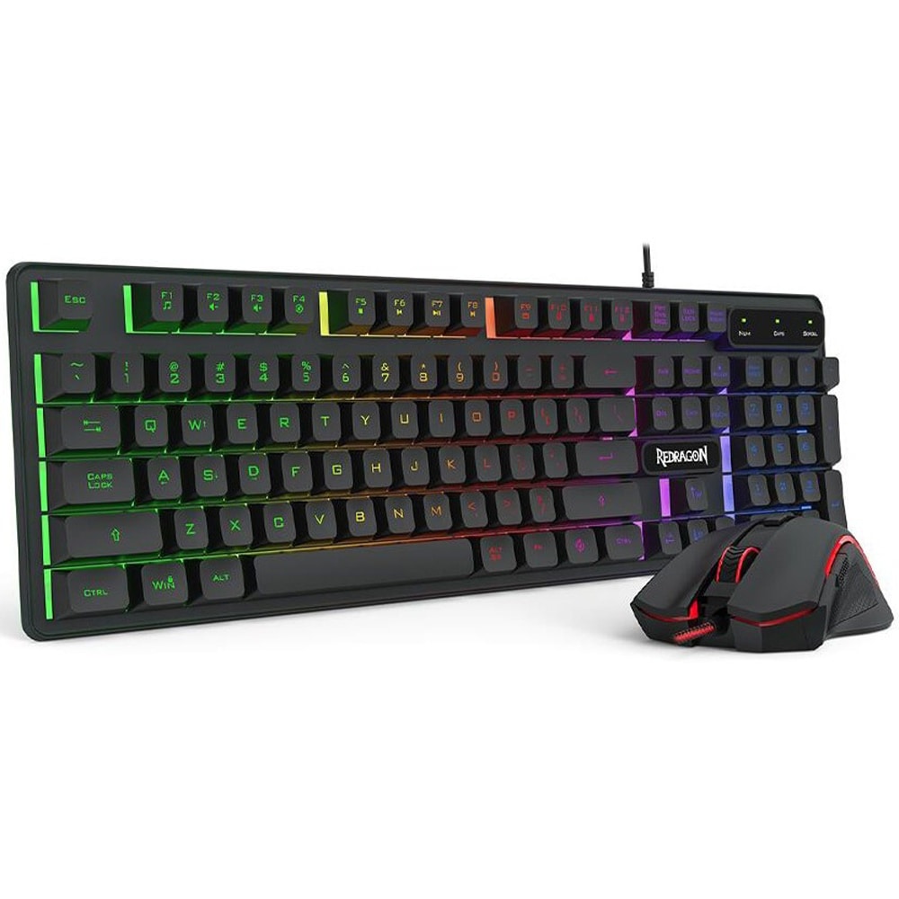 Kit Gaming REDRAGON S137 4 in 1, USB, Layout US, negru
