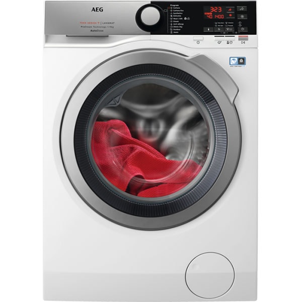 Masina de spalat rufe frontala AEG L7FBE69SA, 9 kg, 1600rpm, Clasa C, alb
