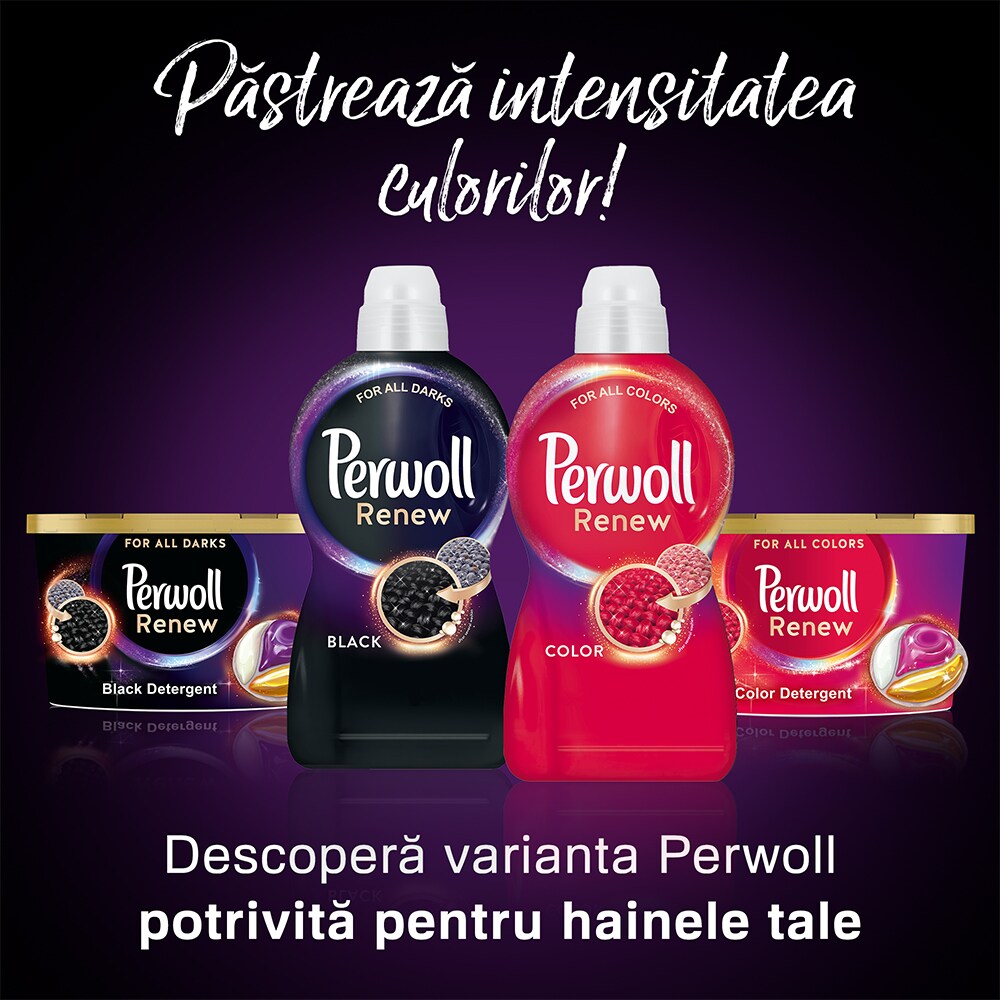 Detergent lichid PERWOLL Renew Black, 2.88 l, 48 spalari