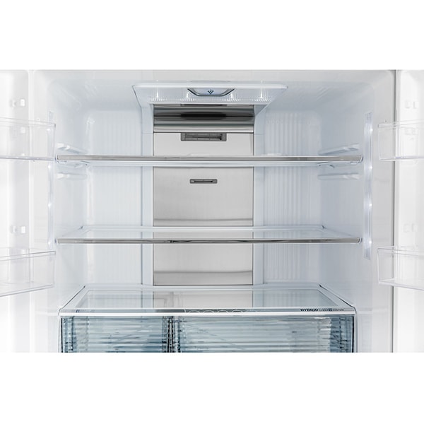 Side by Side SHARP SJ-PX830FBE, Hybrid Cooling, 665 l, H 185 cm, Clasa A++, bej