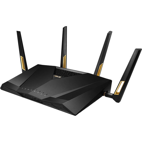Router Wireless Gigabit ASUS RT-AX88U, Wi-Fi 6, Dual-Band 1148 + 4804 Mbps, USB 3.0, negru