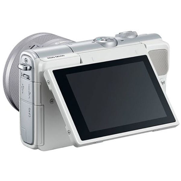 Camera foto digitala mirrorless CANON EOS M100 + Obiectiv 15-45mm, Full HD, 24.2Mp, Wi-Fi, Bluetooth, gri