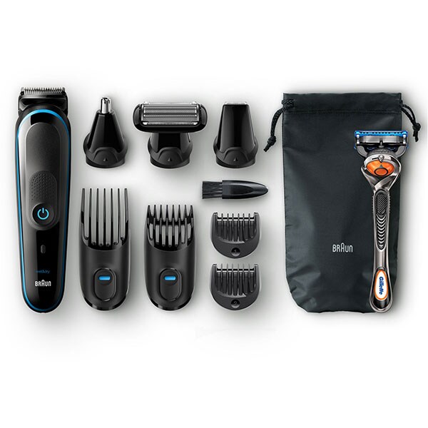 Aparat de tuns multifunctional 9 in 1 BRAUN MGK5080, acumulator, 100 min autonomie, complet lavabil, negru