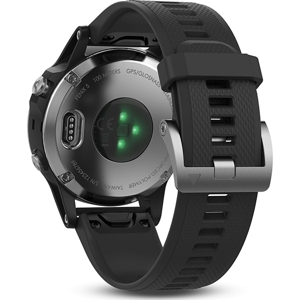 Smartwatch GARMIN Fenix 5 Android/iOS, silicon, Silver/Black