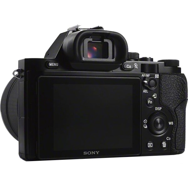 Aparat foto Mirrorless SONY Alpha A7, 24.3 MP, Wi-Fi, negru + Obiectiv SEL2870 28-70mm