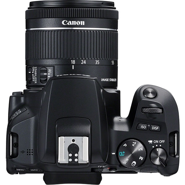 Aparat foto DSLR CANON EOS 250D, 24.1 MP, Wi-Fi, negru + Obiectiv EF-S 18-55mm IS