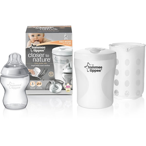 Sterilizator pentru calatorii TOMMEE TIPPEE, 0.26l, alb 