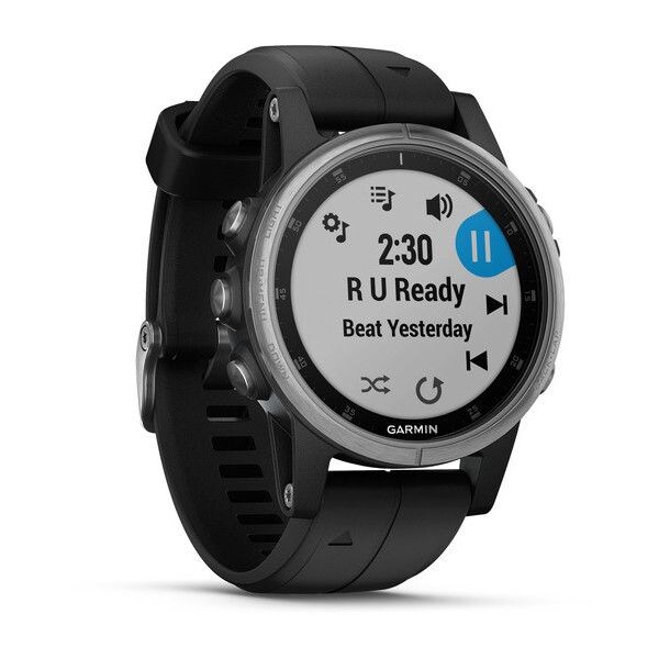 Smartwatch GARMIN Fenix 5S Plus Android/iOS, silicon, Silver/Black
