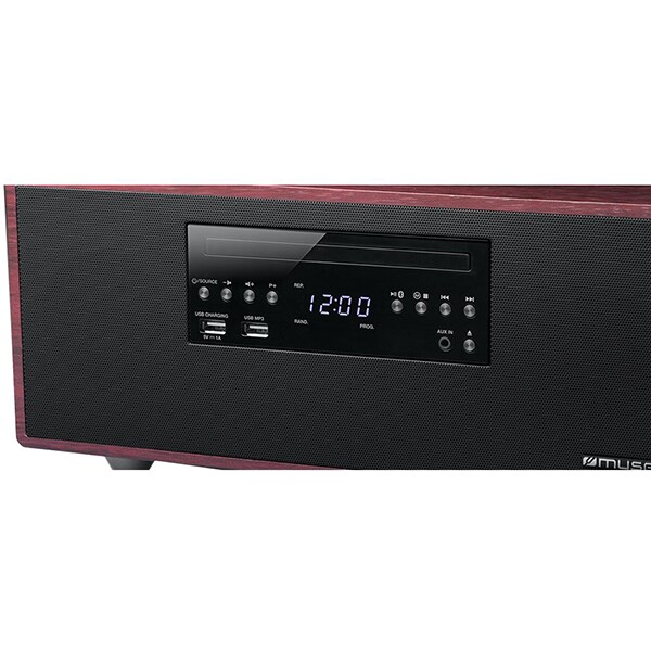 Microsistem MUSE M-690 DWTC, bluetooth, CD, NFC, maro