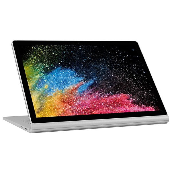 Laptop 2 in 1 MICROSOFT Surface Book 2, Intel Core i5-7300U pana la 3.5GHz, 13.5" Touch, 8GB, SSD 256GB, Intel HD Graphics 620, Windows 10 Pro, argintiu