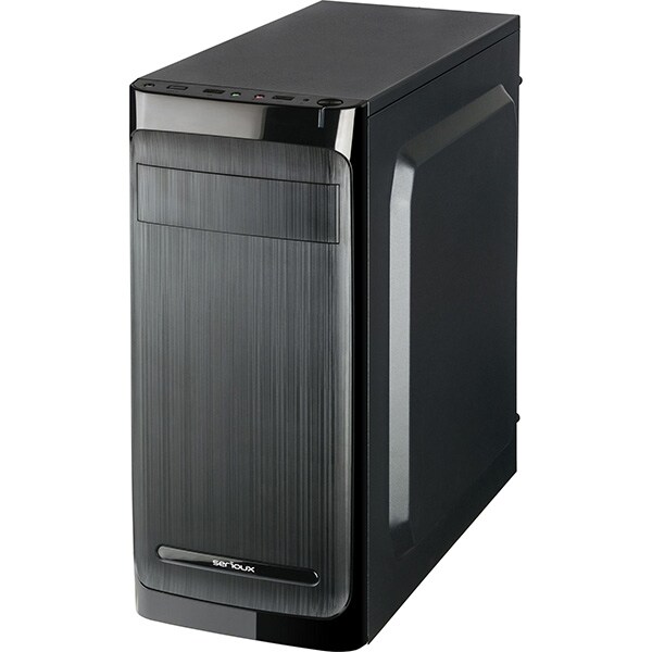 Carcasa PC SERIOUX Classic, USB 2.0, fara sursa, negru