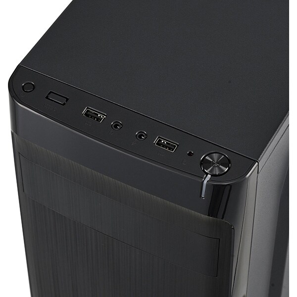 Carcasa PC SERIOUX Classic, USB 2.0, fara sursa, negru