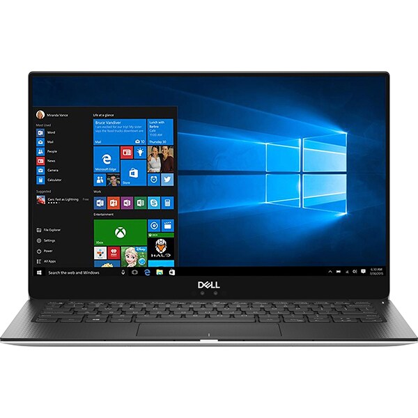 Laptop DELL XPS 9370, Intel Core i7-8550U pana la 4.0GHz, 13.3" UHD 4K, 16GB, SSD 512GB, Intel UHD Graphics 620, Windows 10 Pro