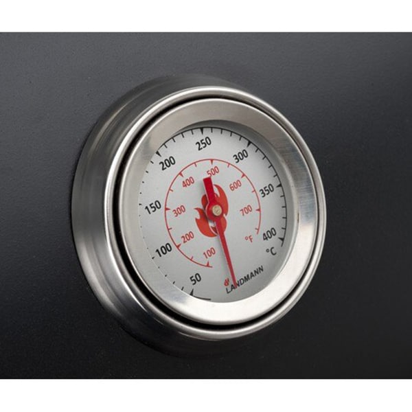 Gratar carbune LANDMANN 31421, 66 x 36 cm, 2 suprafete, 2 role, negru