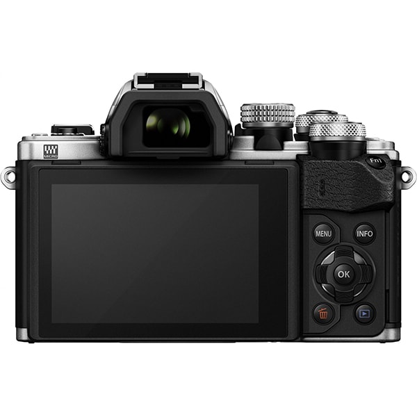 Aparat foto Mirrorless OLYMPUS E-M10 MARK II 1442, 16 MP, Wi-Fi, argintiu + Obiectiv 14-42mm