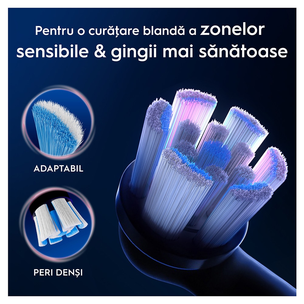 Rezerve periuta de dinti electrica ORAL-B iO Gentle Care, 4buc, negru